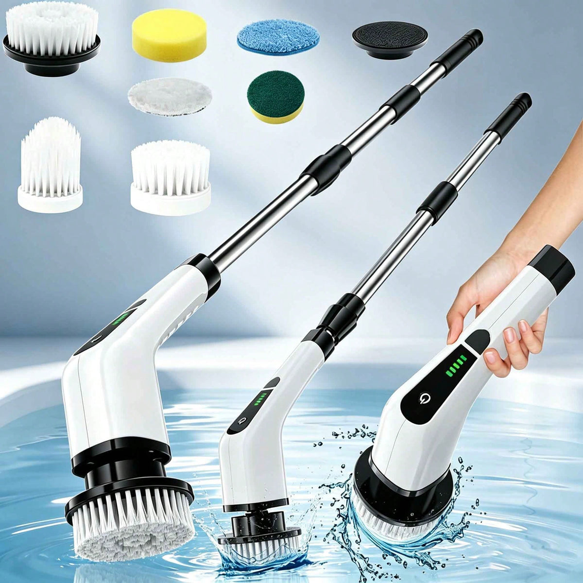 Electric Spin Scrubber – Rechargeable Multi-Surface Cleaning Brush