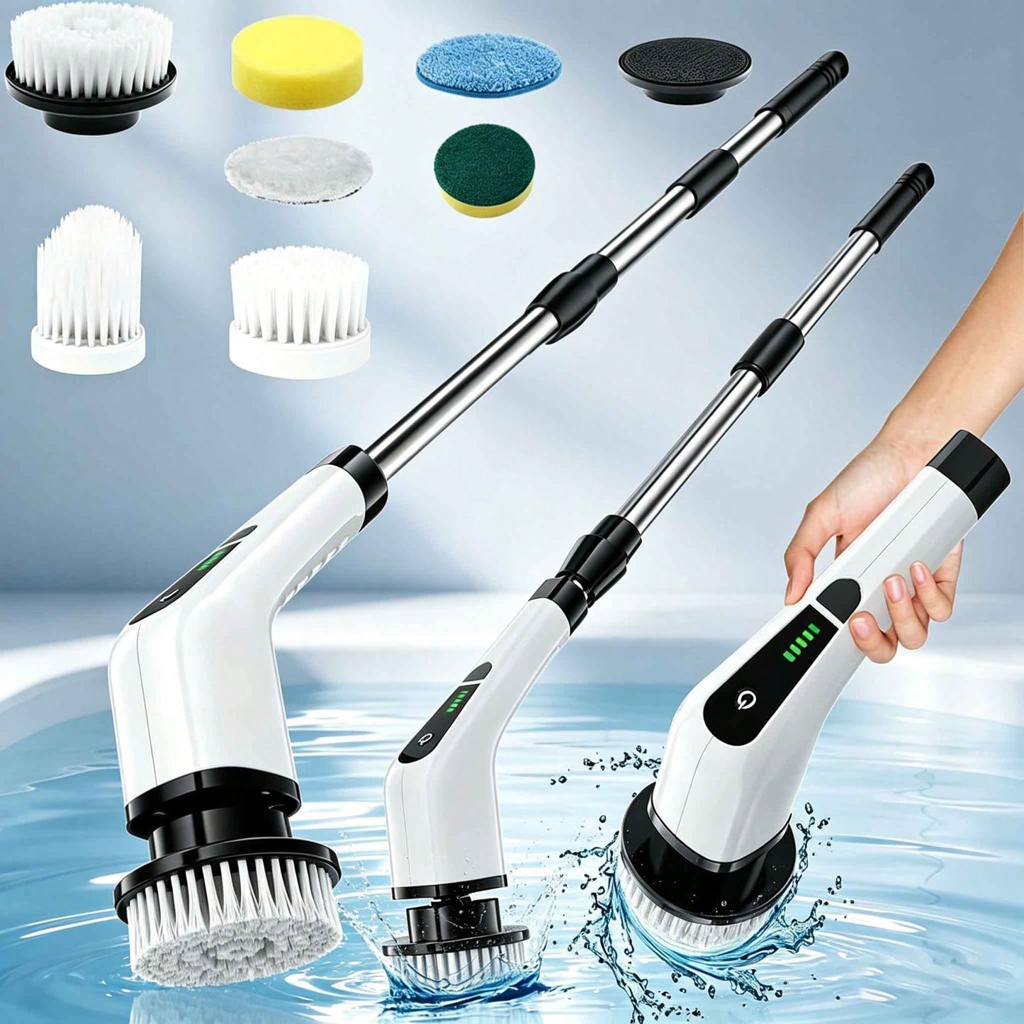 Electric Spin Scrubber – Rechargeable Multi-Surface Cleaning Brush